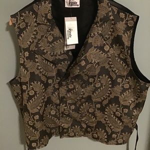 Men’s Double Breasted Brocade Vest NWT